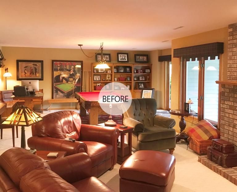 Basement Redo HomeFront Interior Design